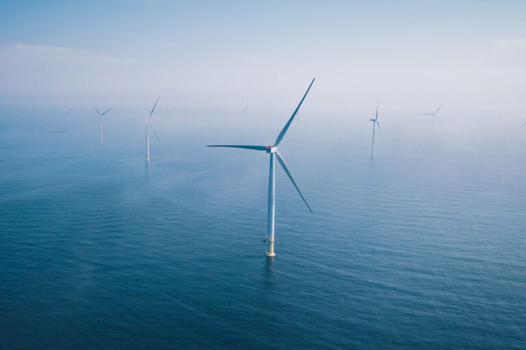 Wind turbines at sea